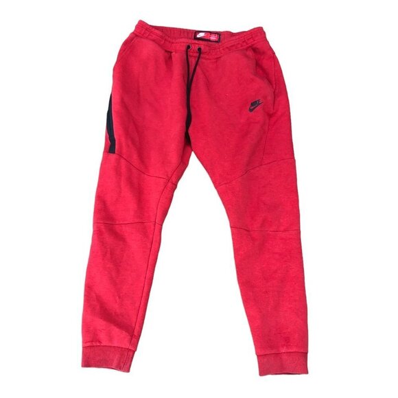 Nike Tech Fleece Jogger University Red Heather Large - Picture 1 of 6